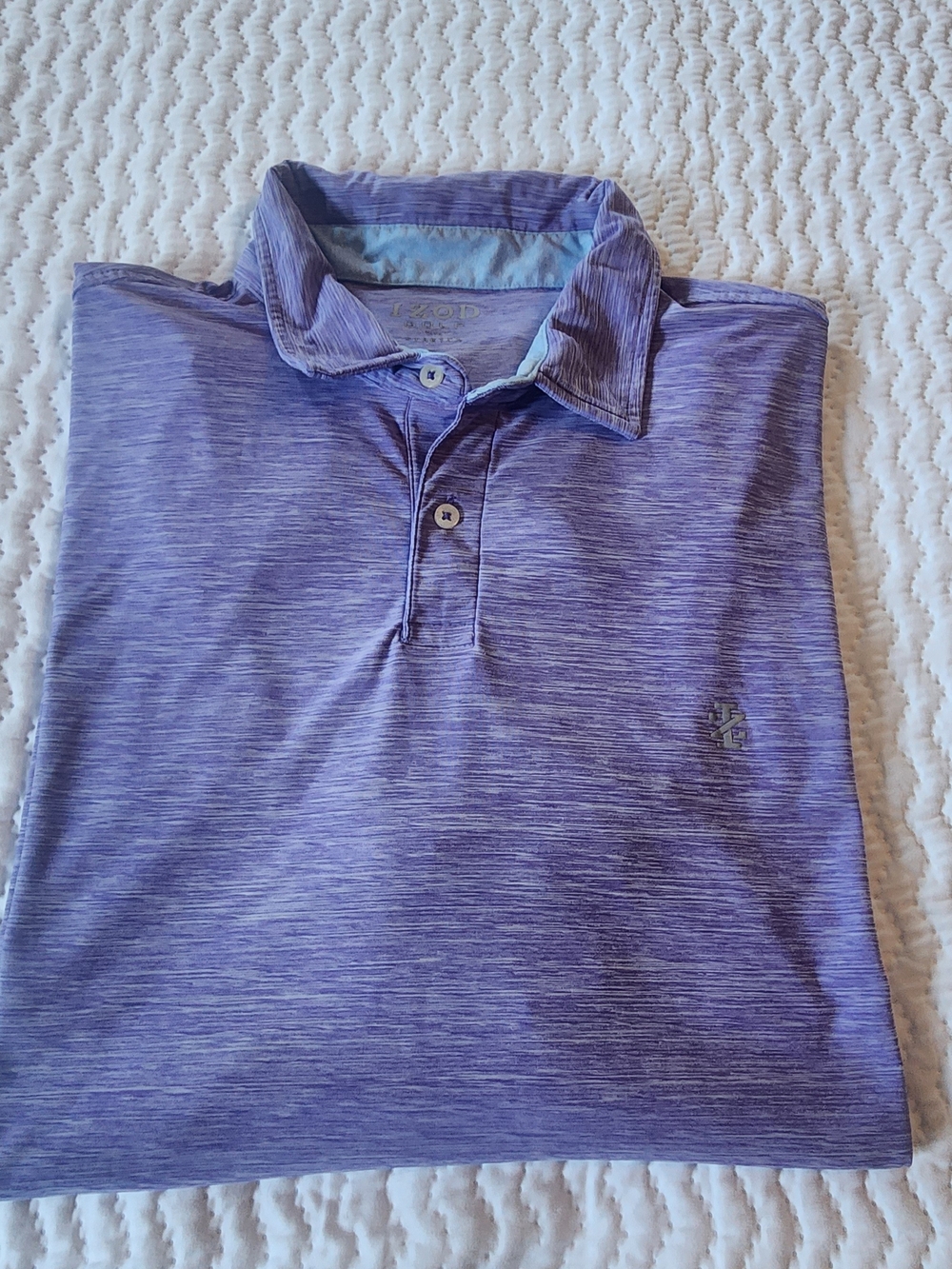 IZOD Men's Purple Heather Polo Shirt Size XXL